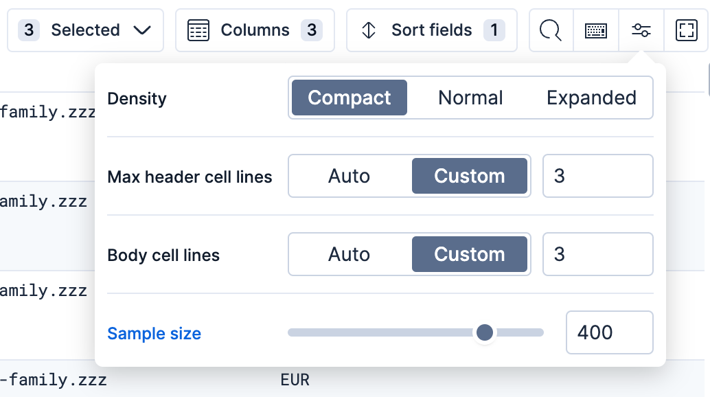 Limit sample size in Discover Limit sample size in Discover