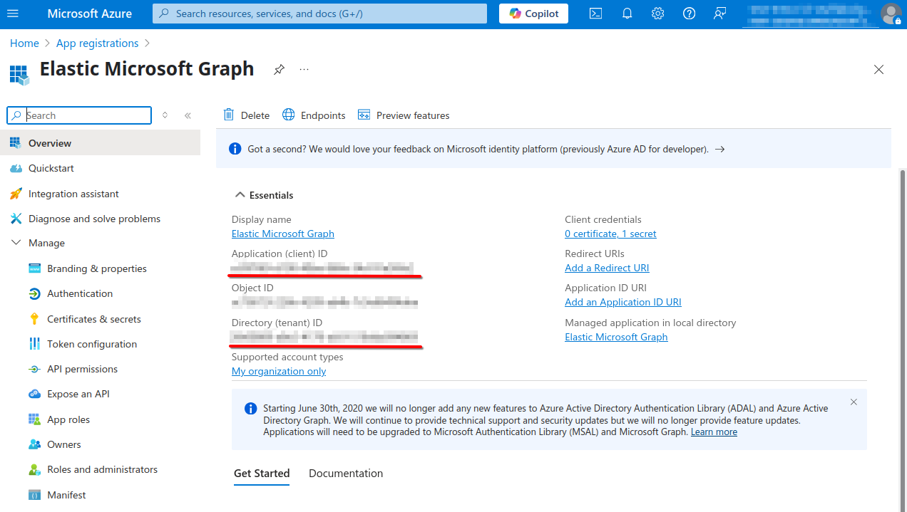 get your application ID