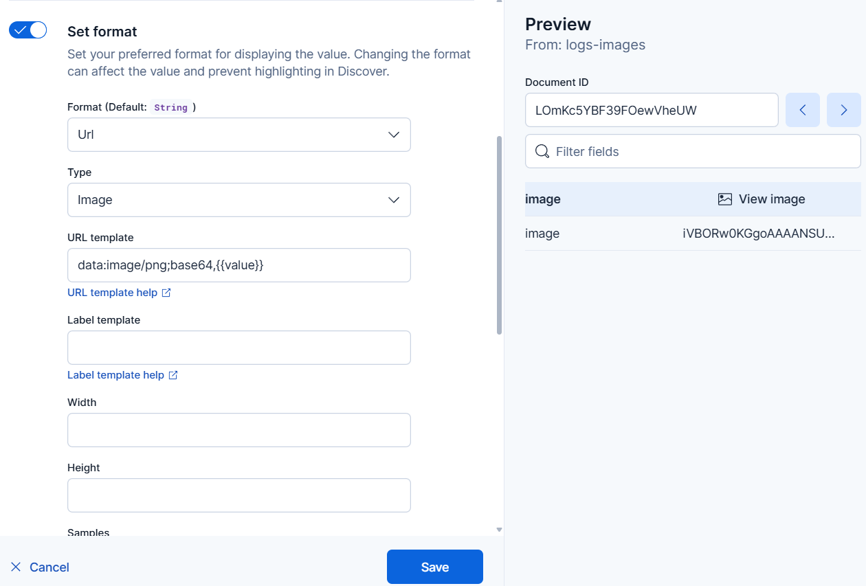 Data view editing to load base64 encoded PNG data