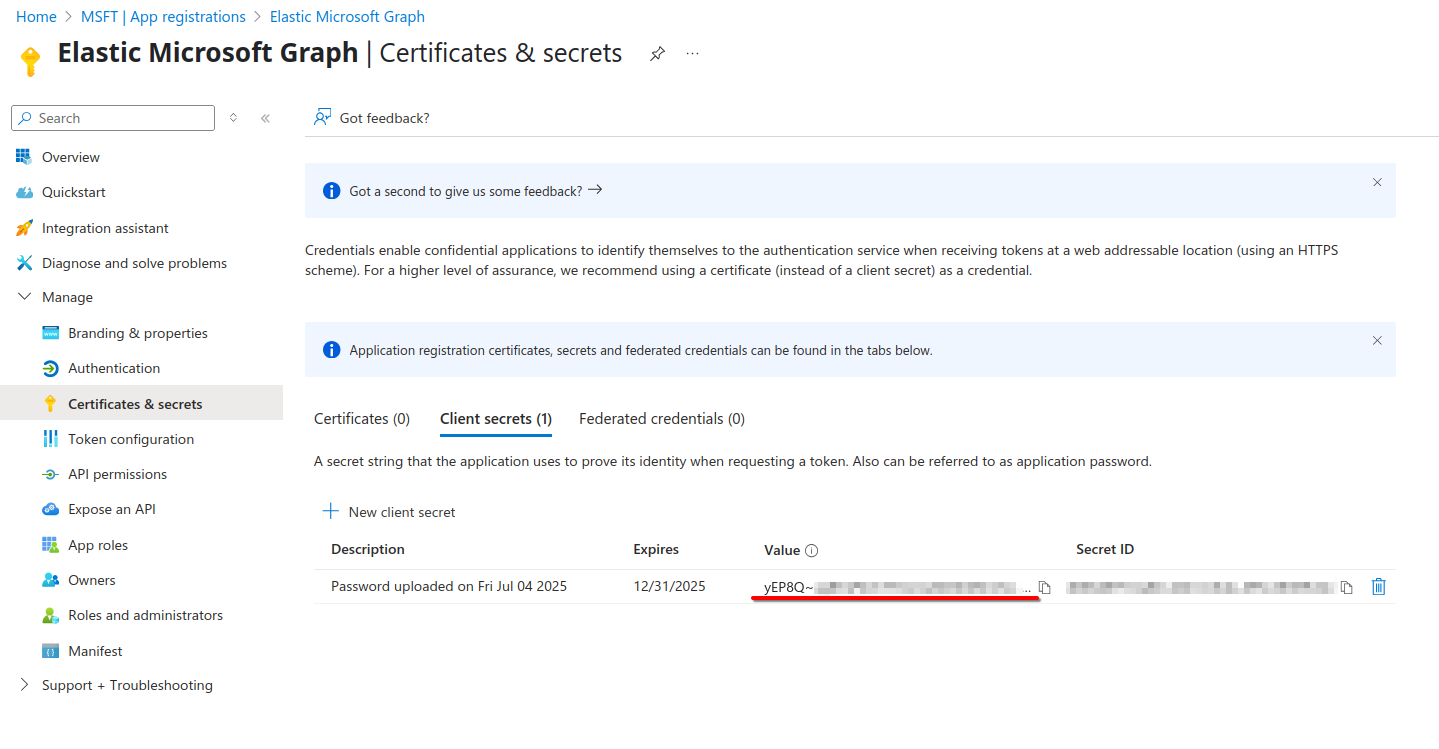 get your client secret