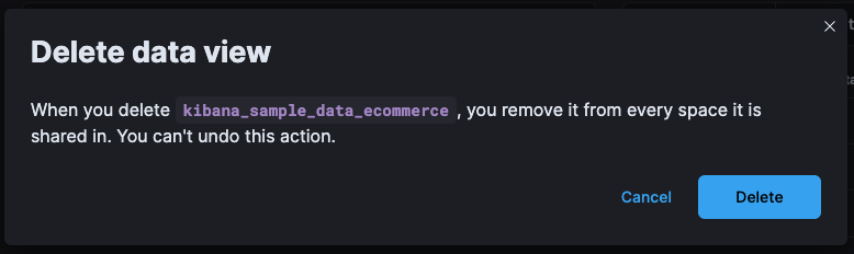 Sharing Saved Objects deletion warning Sharing Saved Objects deletion warning