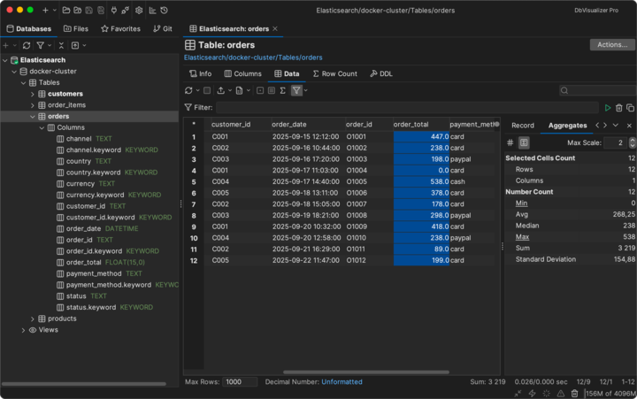 dbvis running queries