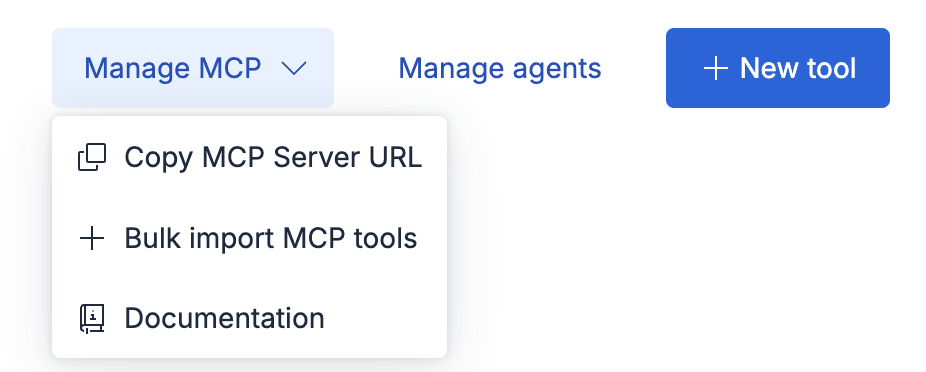 How to bulk import MCP tools from an MCP server.