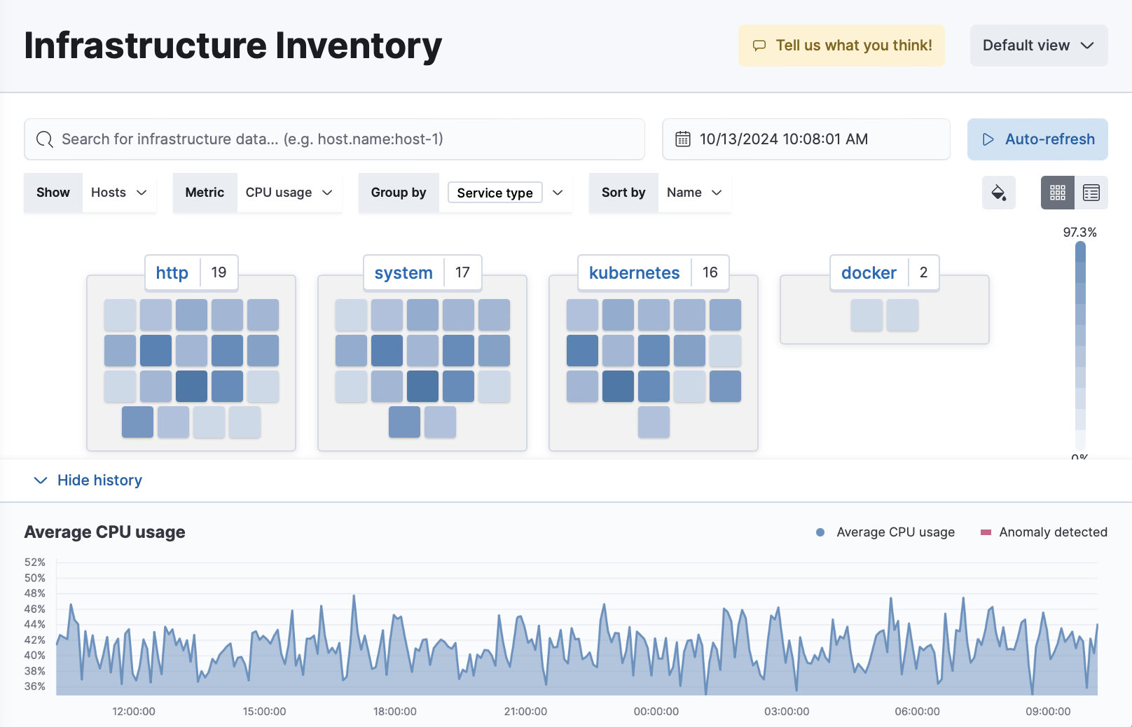 Infrastructure UI in Kibana