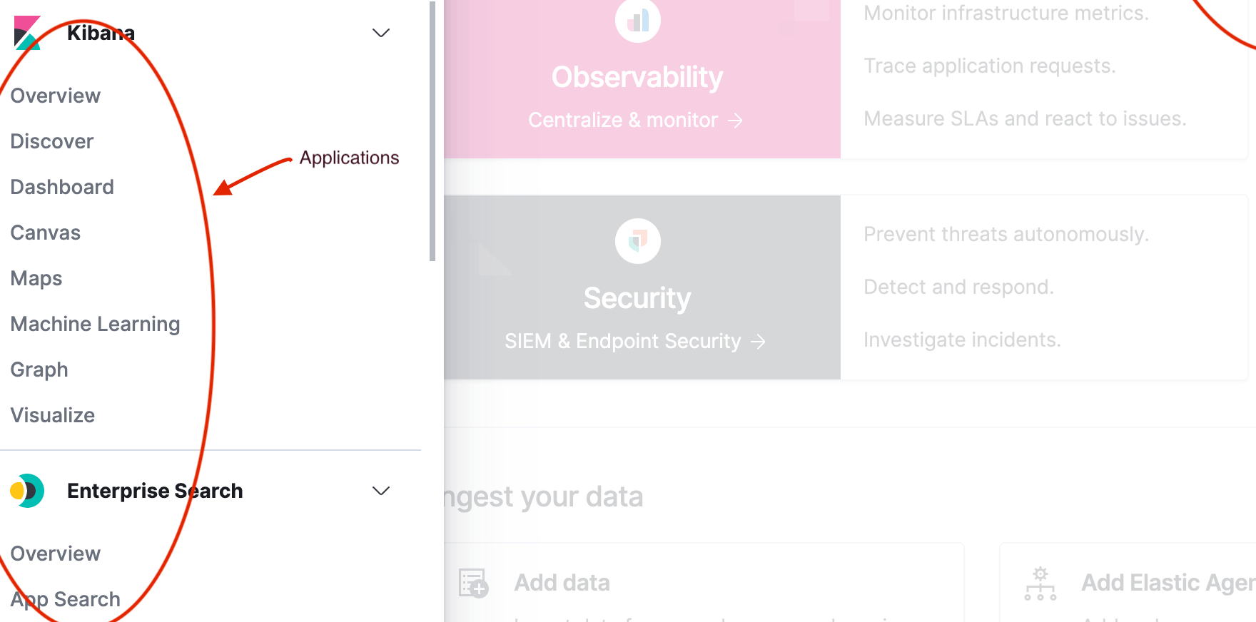 applications in kibana