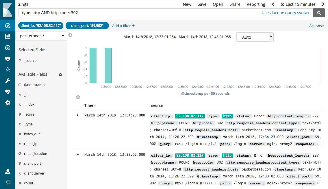 Kibana filters Kibana filters