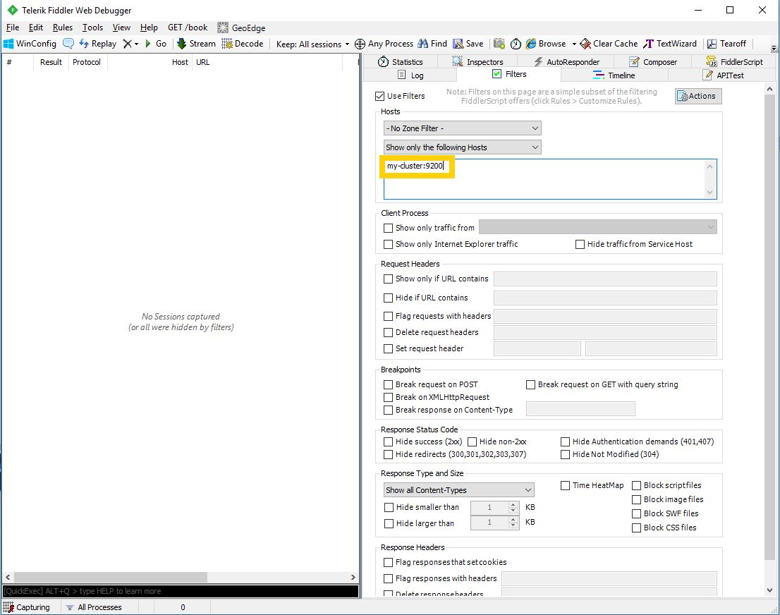 Capturing requests to a remote host Capturing requests to a remote host