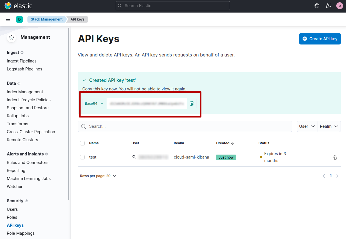 API key API key