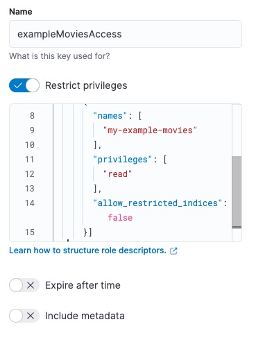 creating api key creating api key