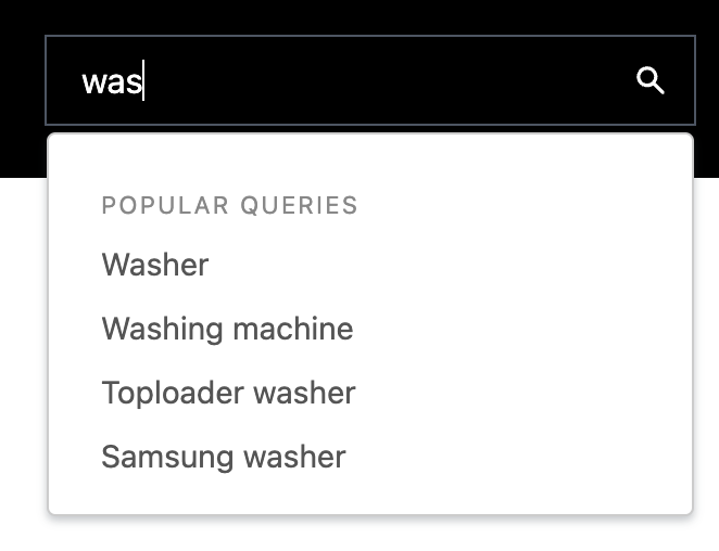 Suggestions from another index Suggestions from another index