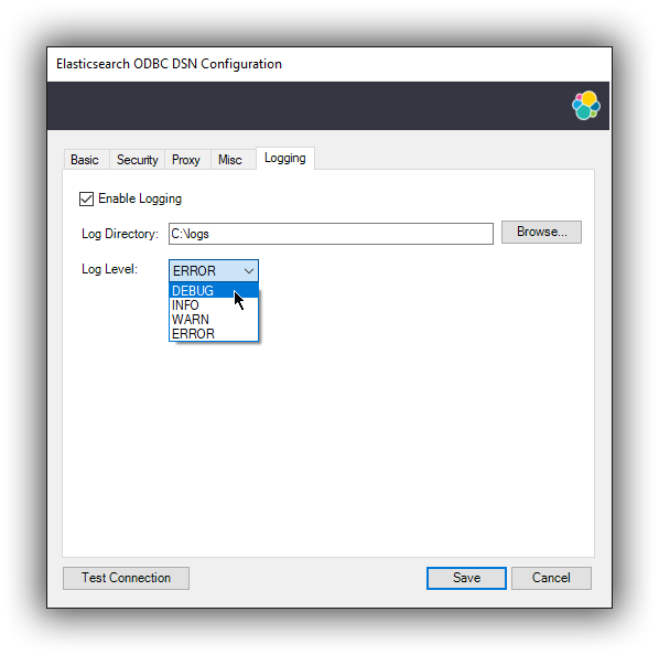 dsn editor logging dsn editor logging
