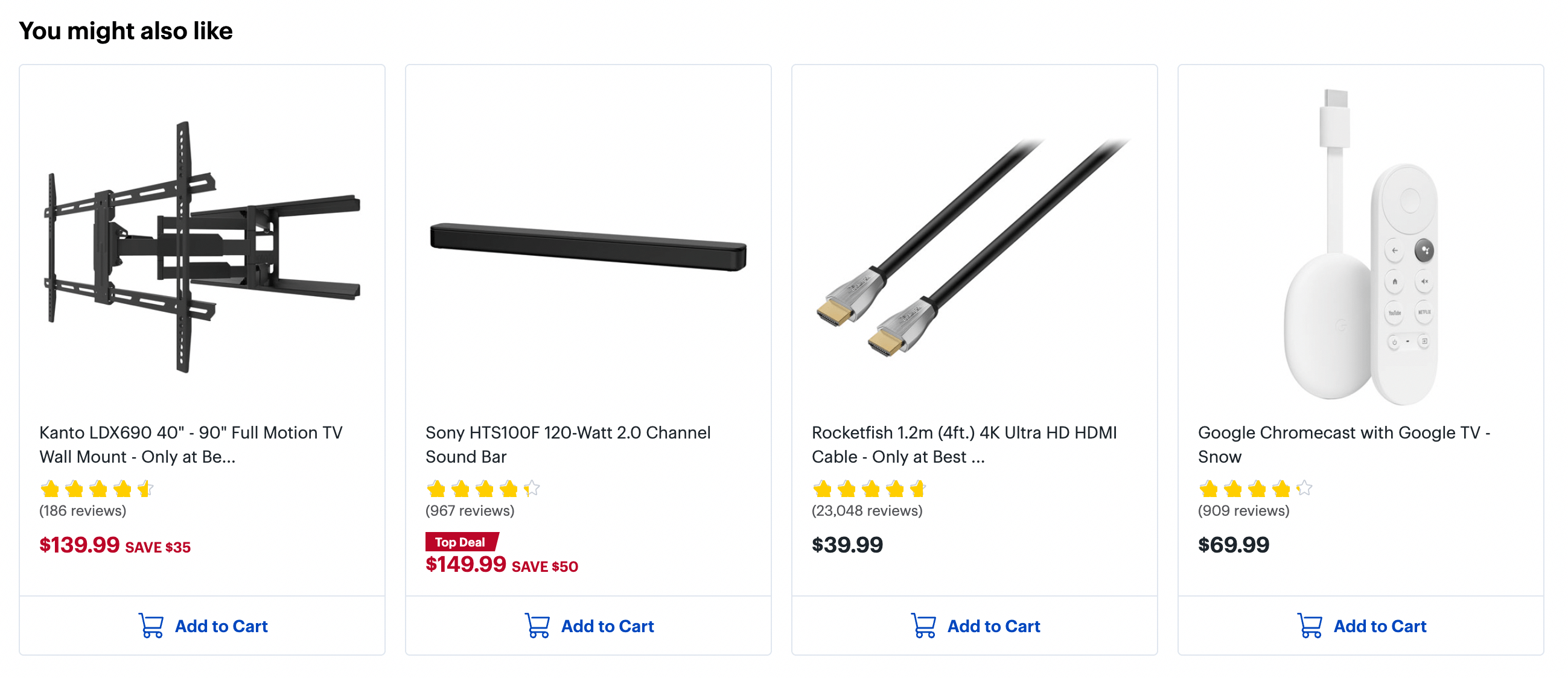 Cross-sell recommendations