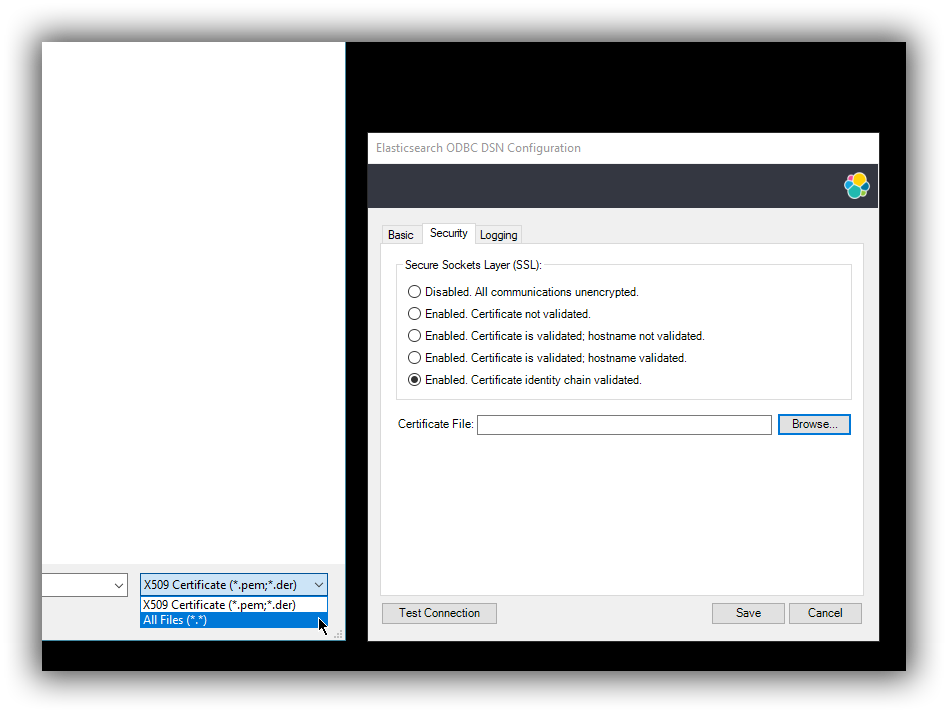 dsn editor security cert dsn editor security cert