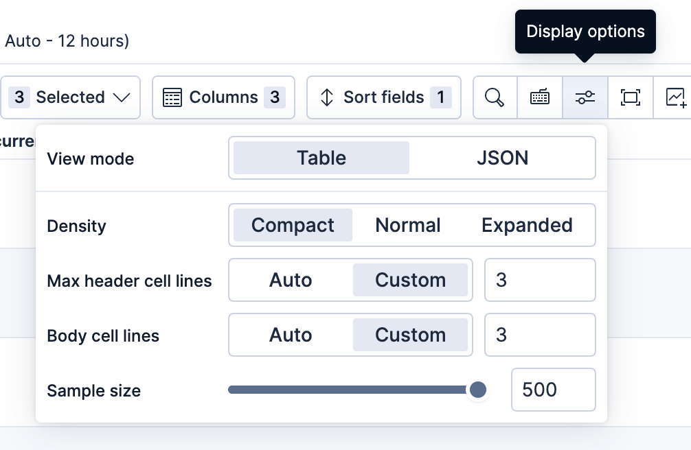 Limit sample size in Discover
