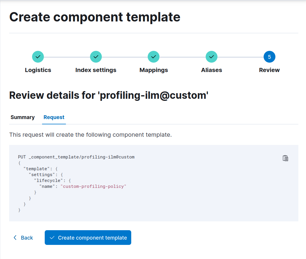 Create component template
