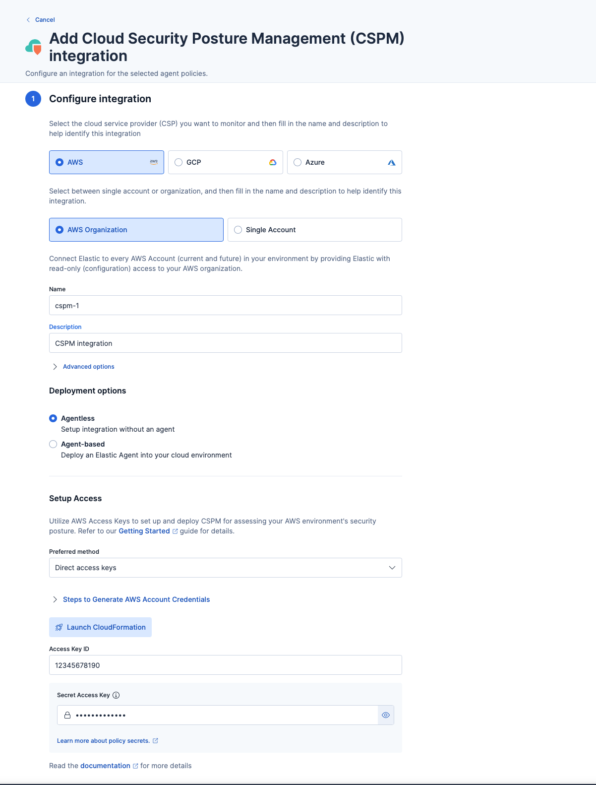 Cloud Security Posture management integration