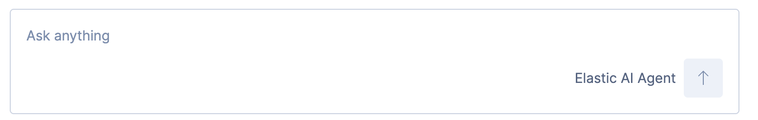 Text input area for chatting with agents
