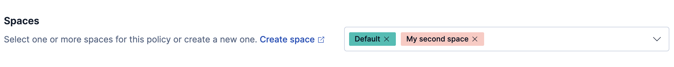 Policy in multiple spaces