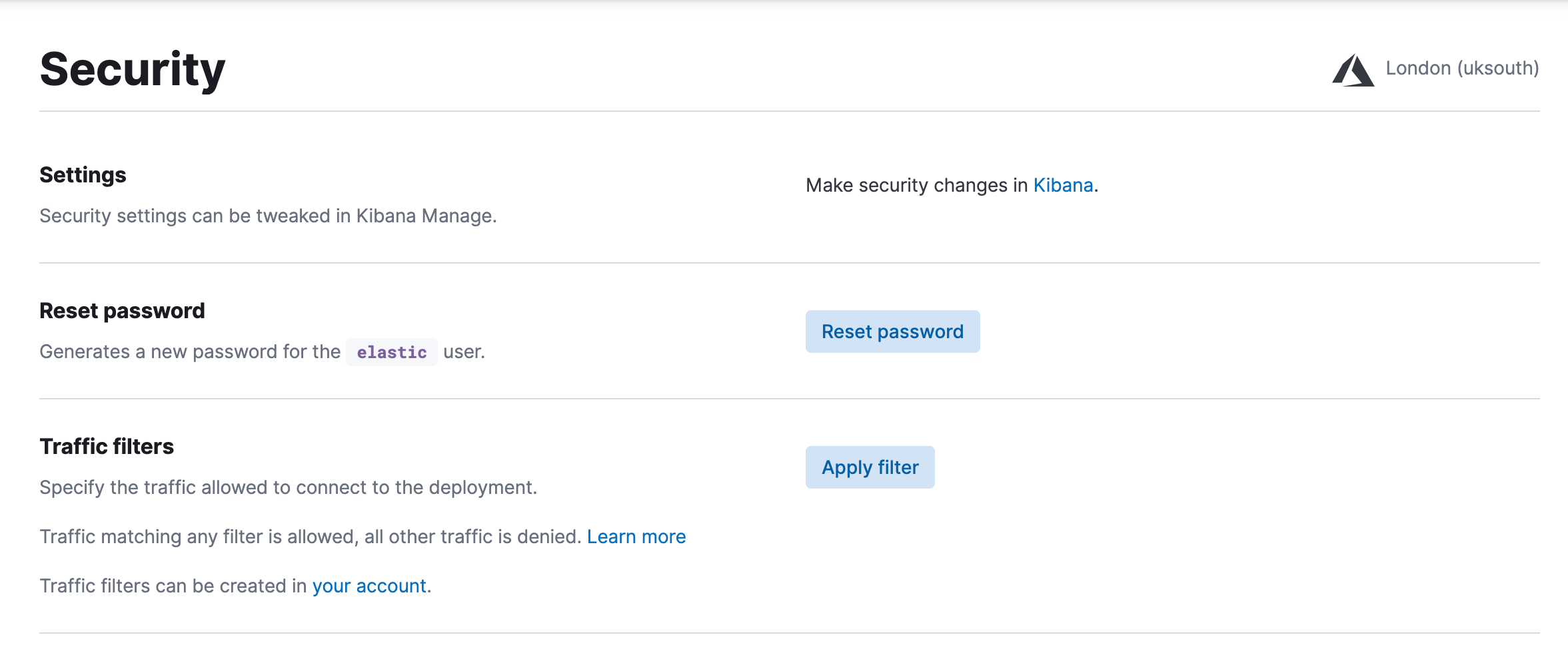 Elastic Cloud security Elastic Cloud security