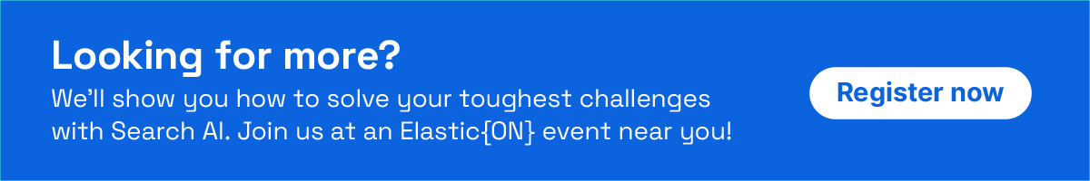 Register now for ElasticON