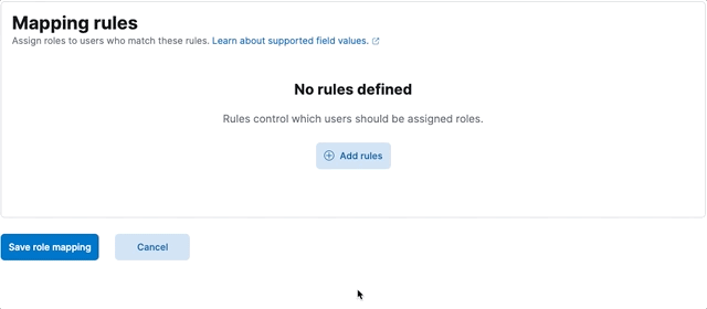 Create role mapping, step 2 Create role mapping, step 2