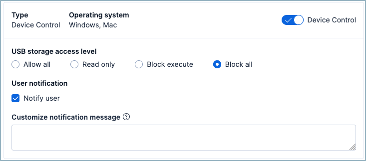 Detail of device control section.