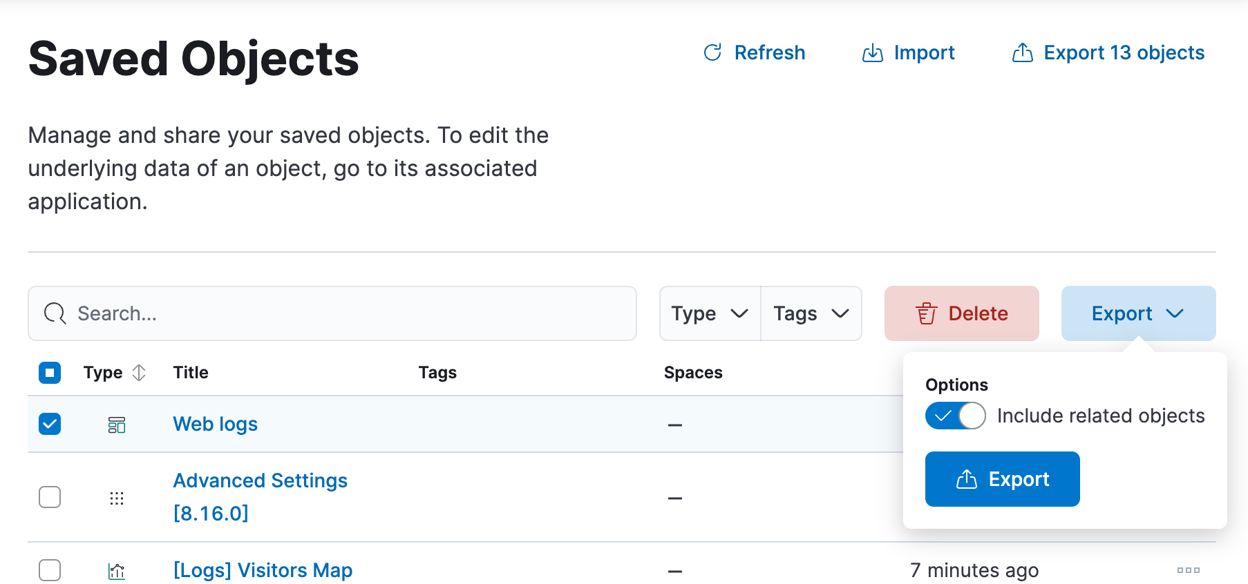 Option to export a dashboard Option to export a dashboard