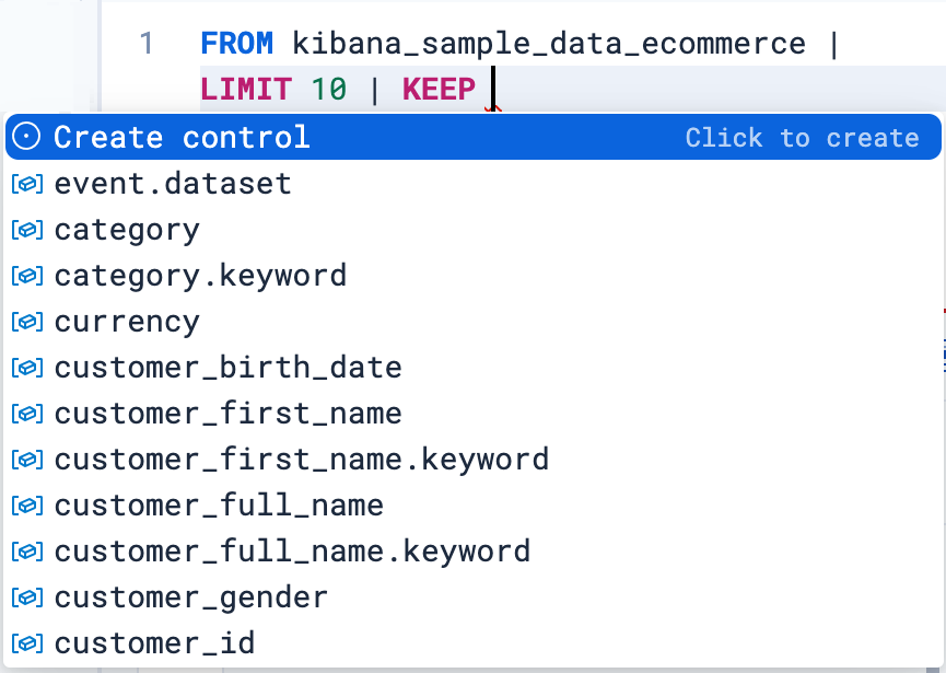 ES|QL query prompting to add a control