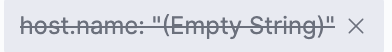 Invalid events filter