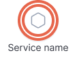 Unhealthy service node icon Unhealthy service node icon