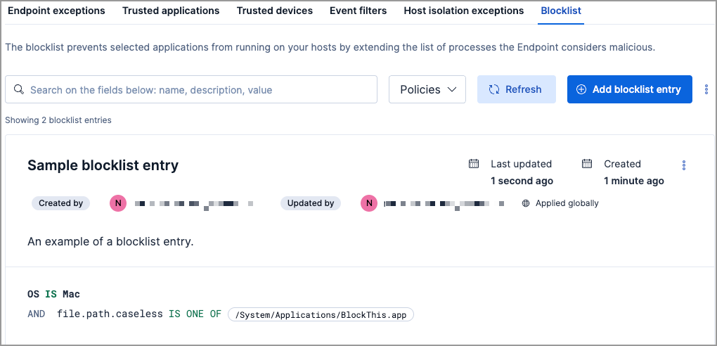 blocklist