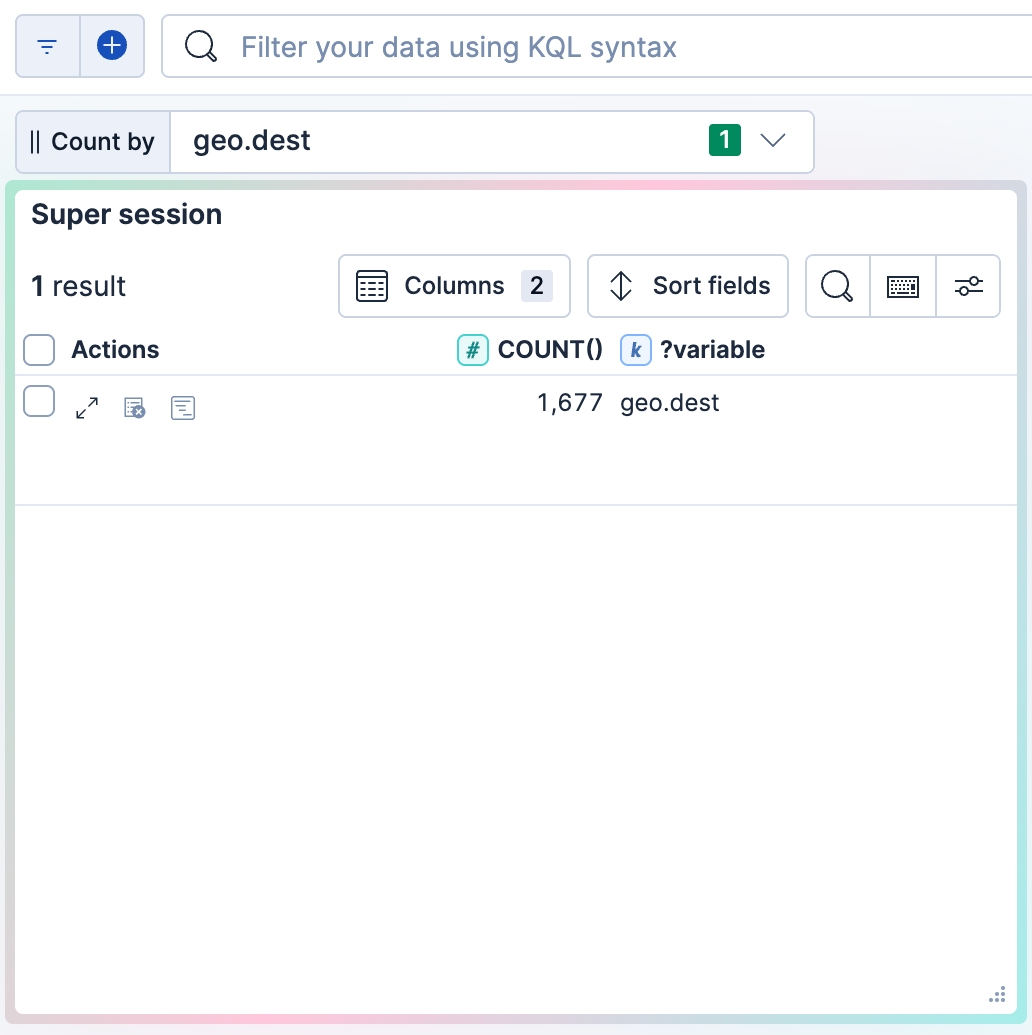 Importing Discover session with controls into a dashboard