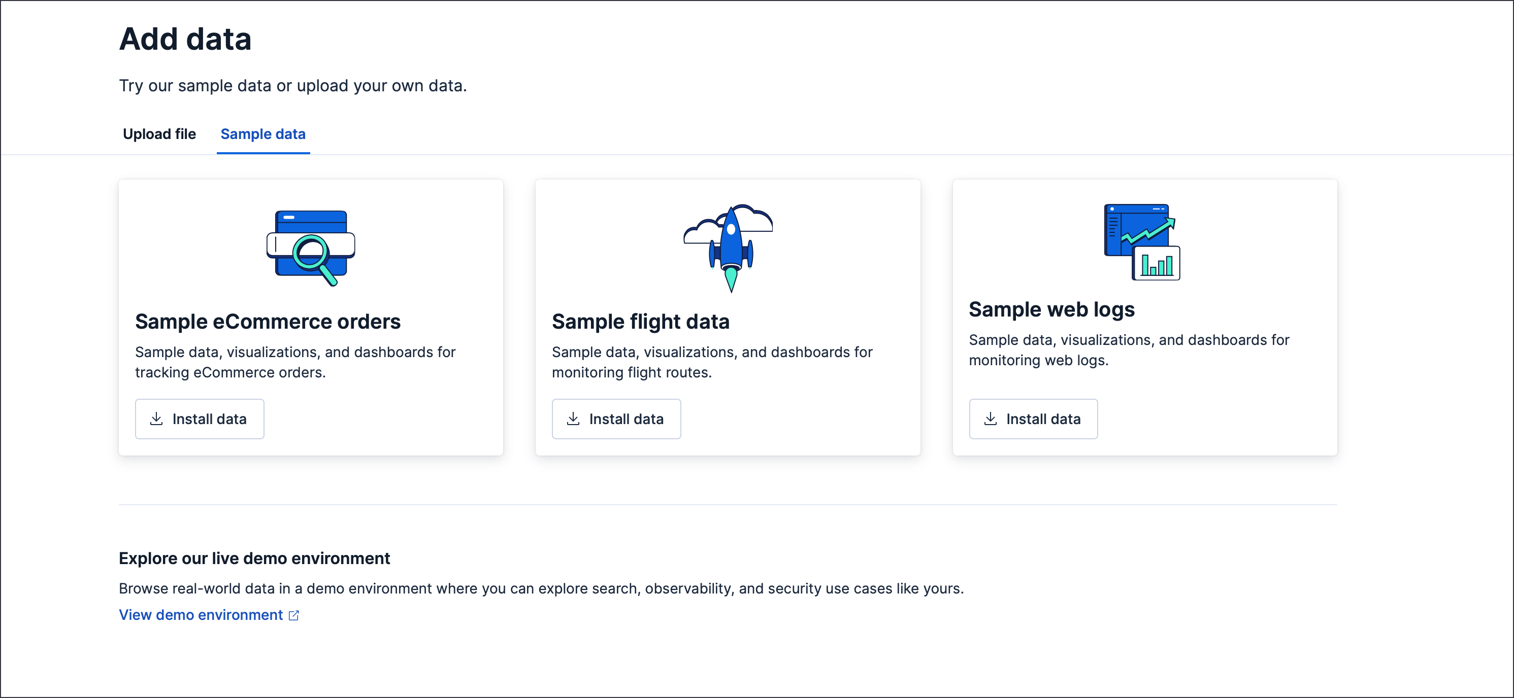 Sample data sets