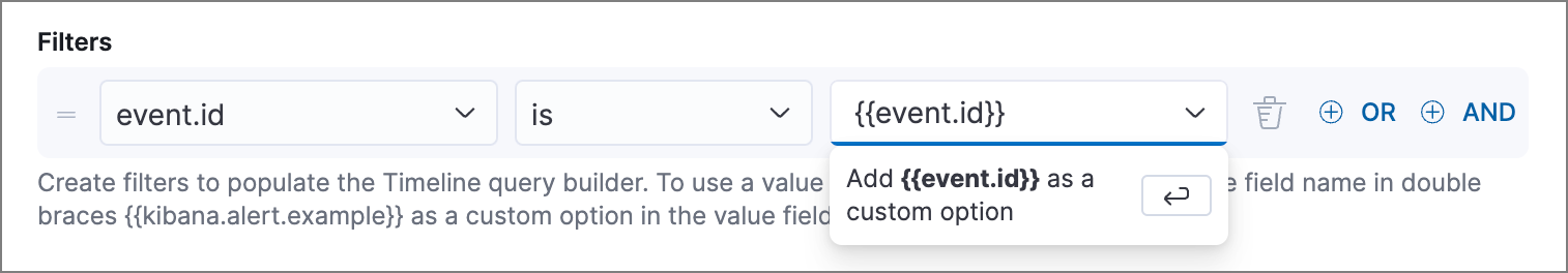 Custom filter value using alert field