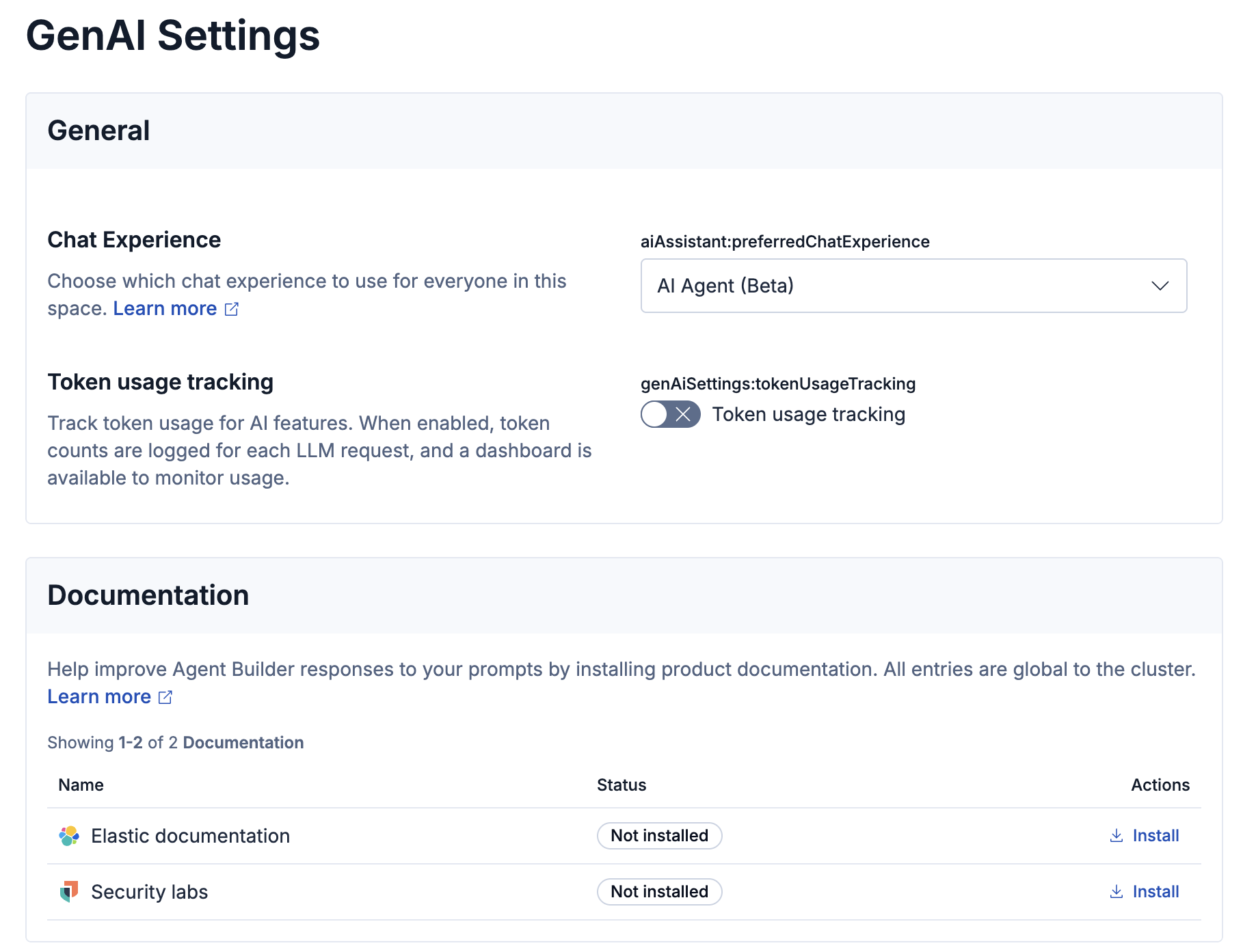 GenAI Settings for Serverless