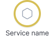 Degraded service node icon