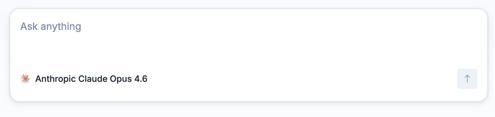 Text input area for chatting with agents