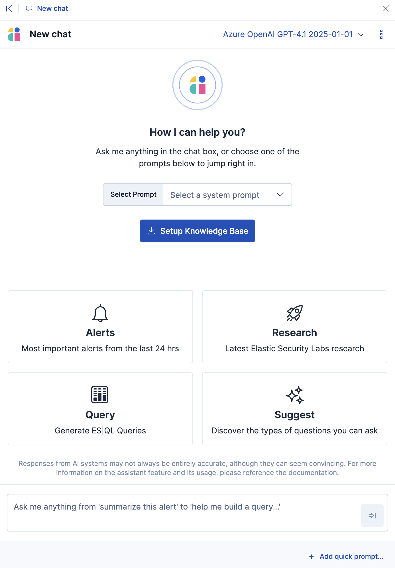 Image of AI Assistant chat window