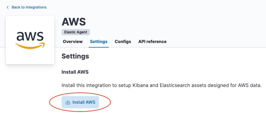 Install AWS assets