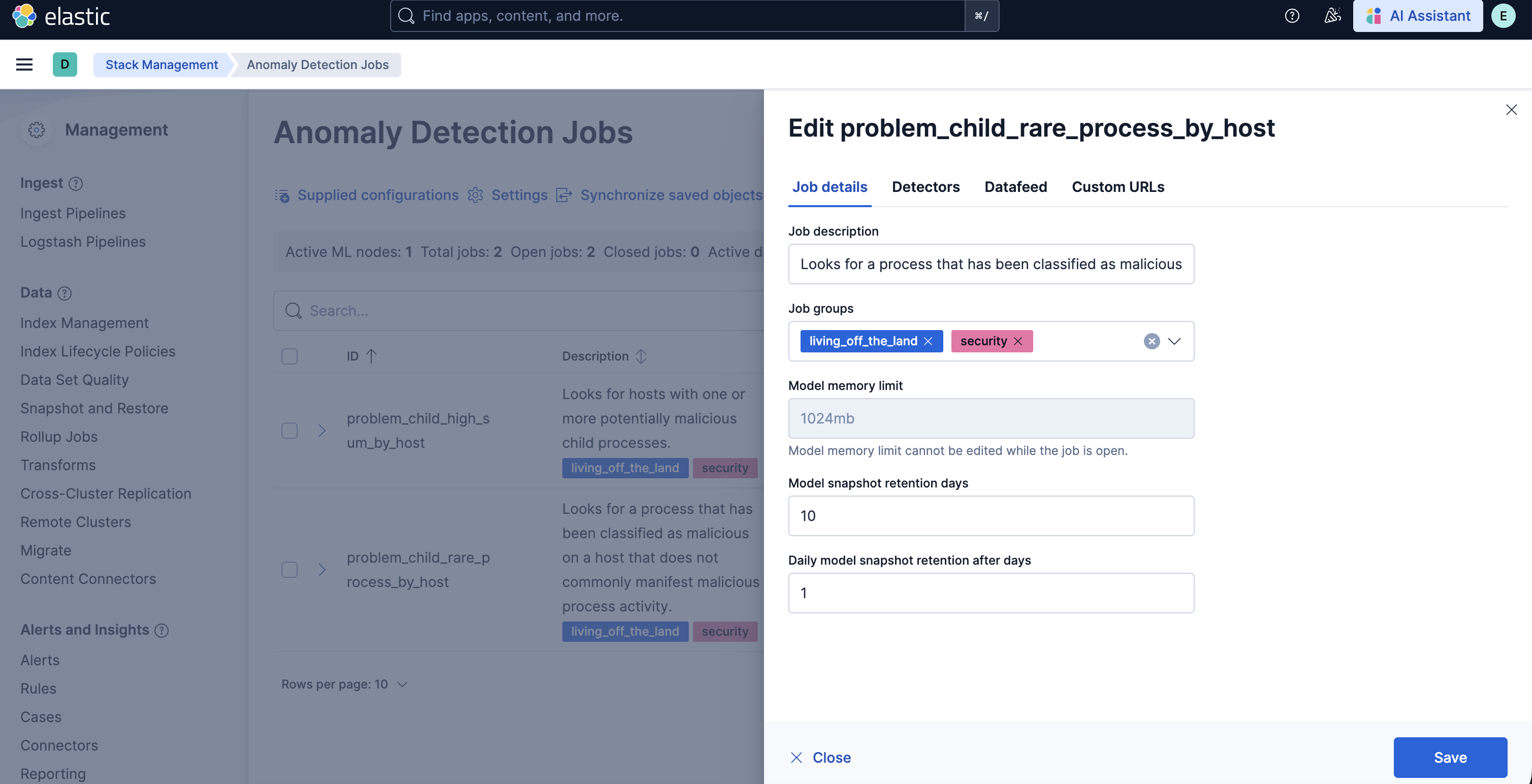 Living off the Land Attack Detection jobs