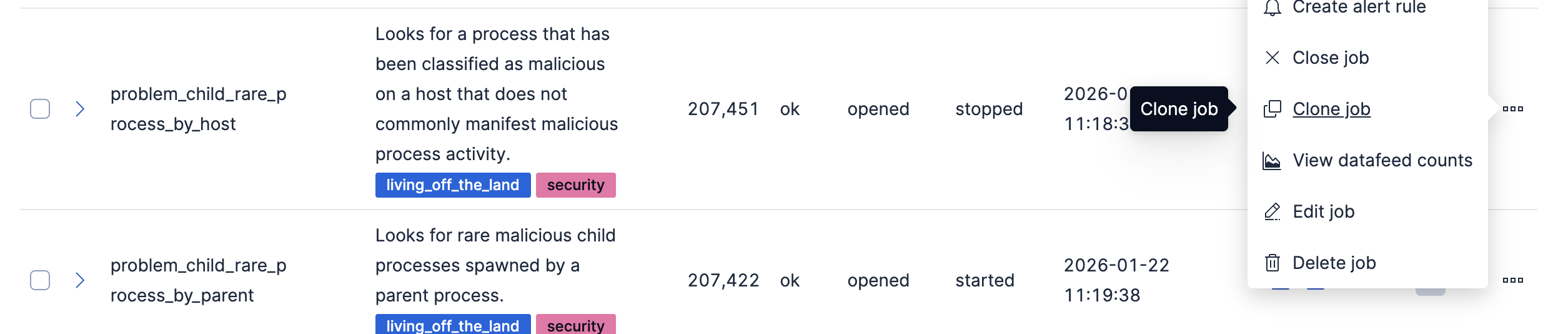 Living off the Land Attack Detection jobs