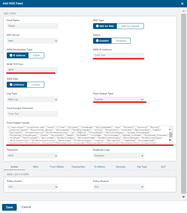 NSS Feeds setup image