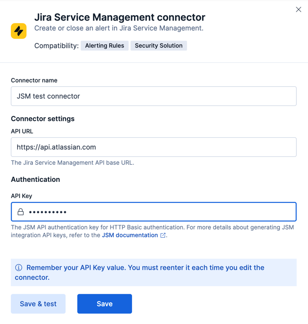 Jira Service Management connector