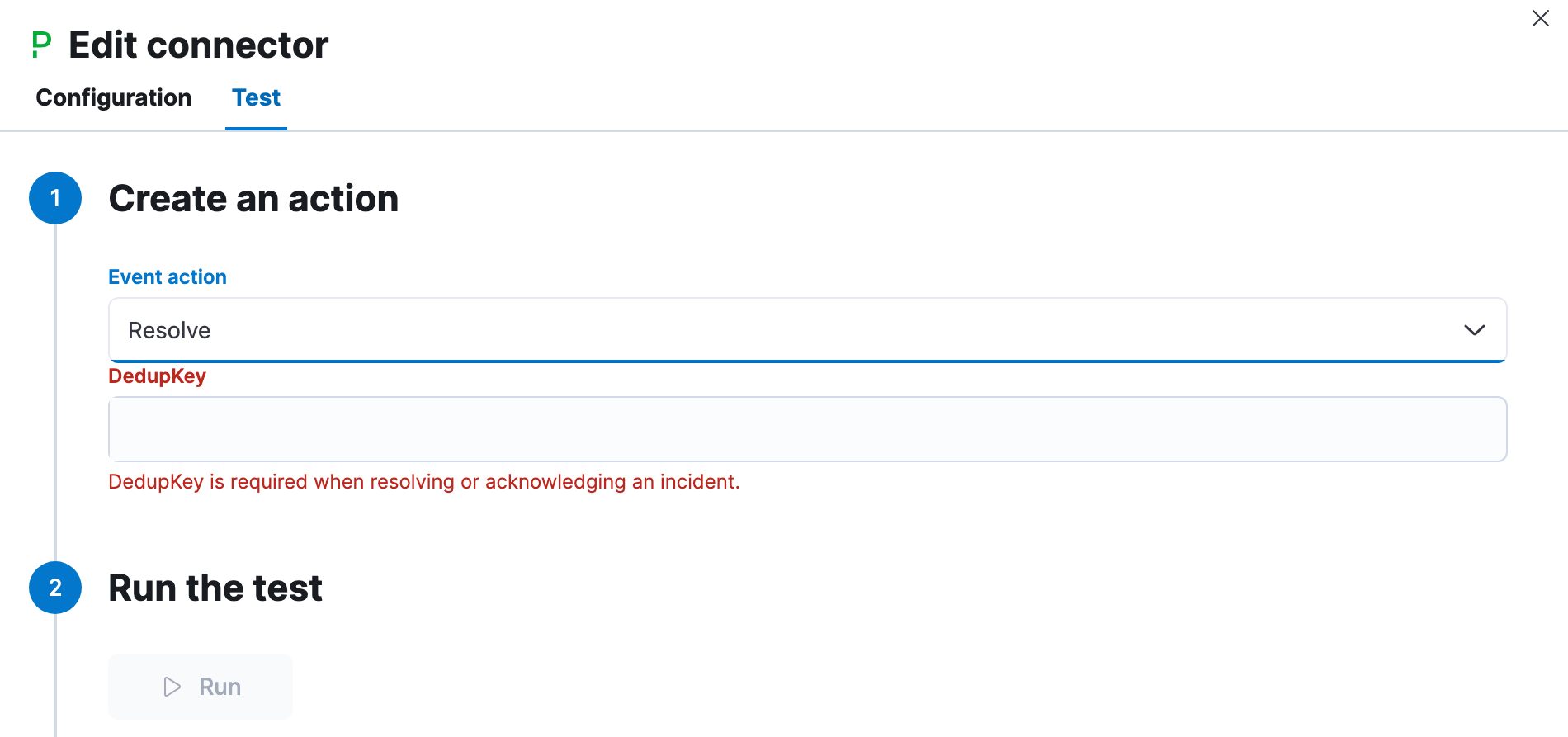 PagerDuty params test
