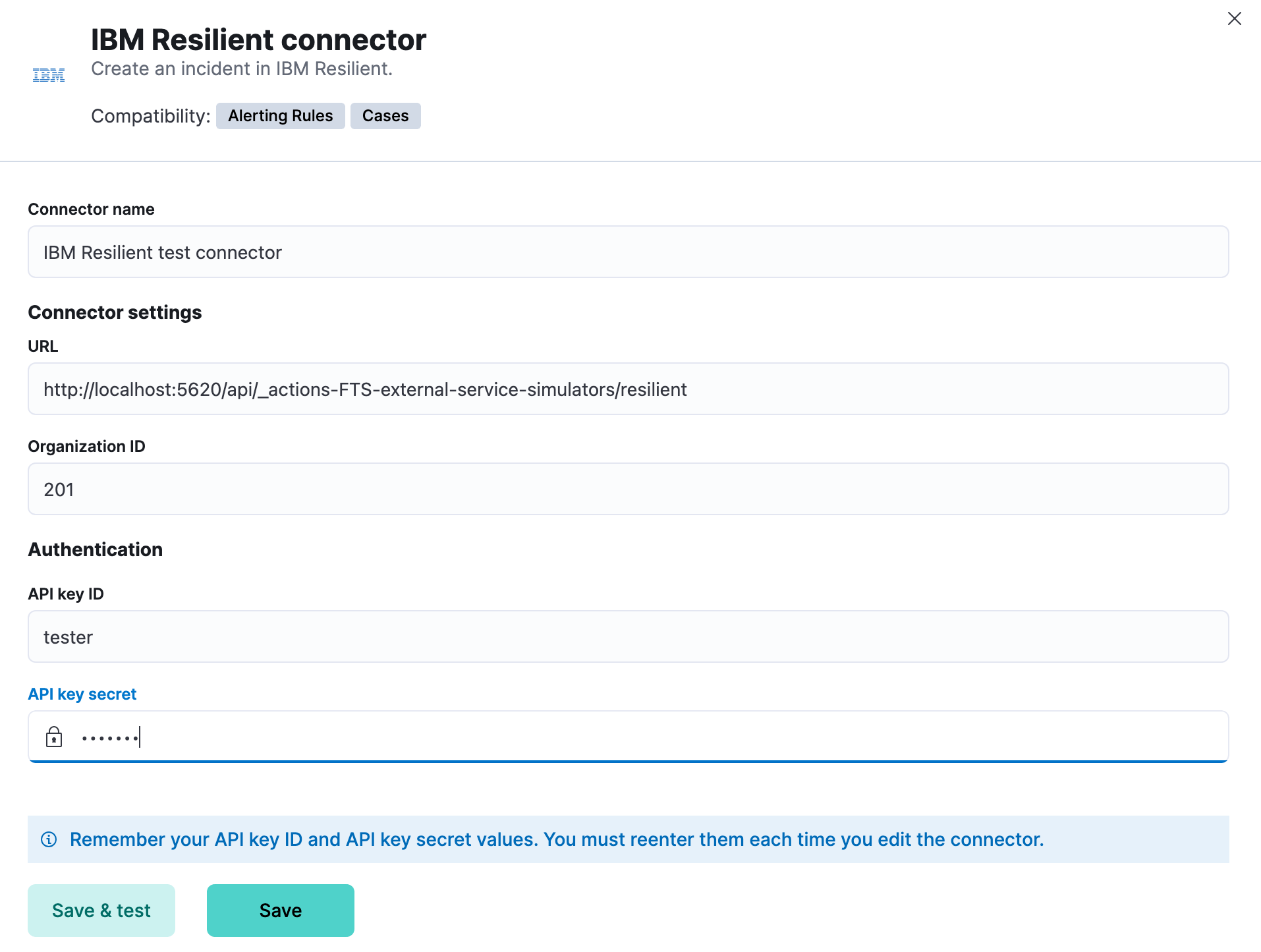 IBM Resilient connector