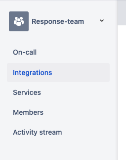 Opsgenie teams integrations