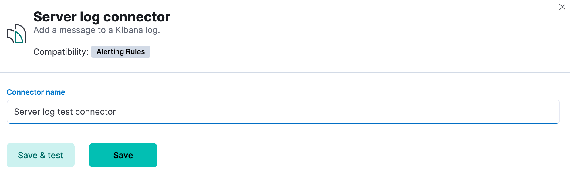 Server log connector