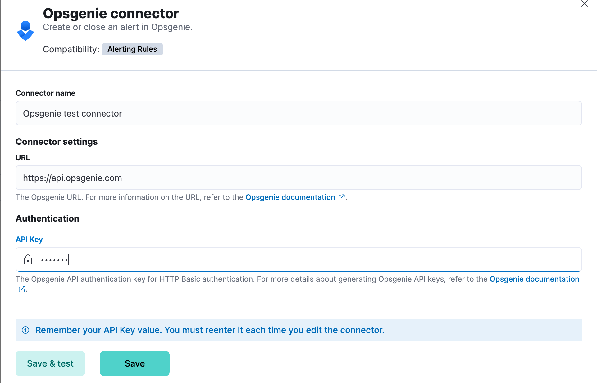 Opsgenie connector