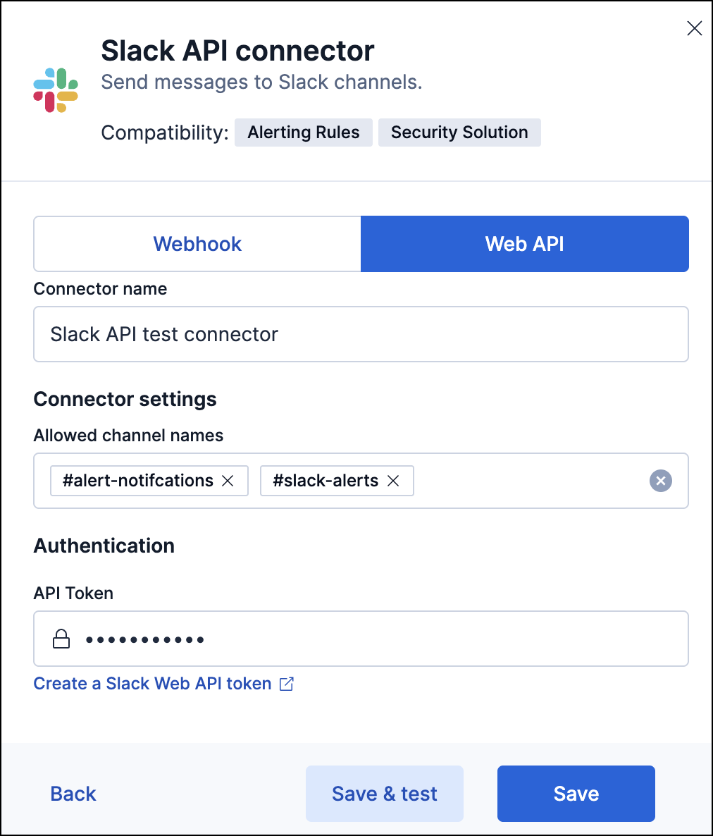 Slack API connector