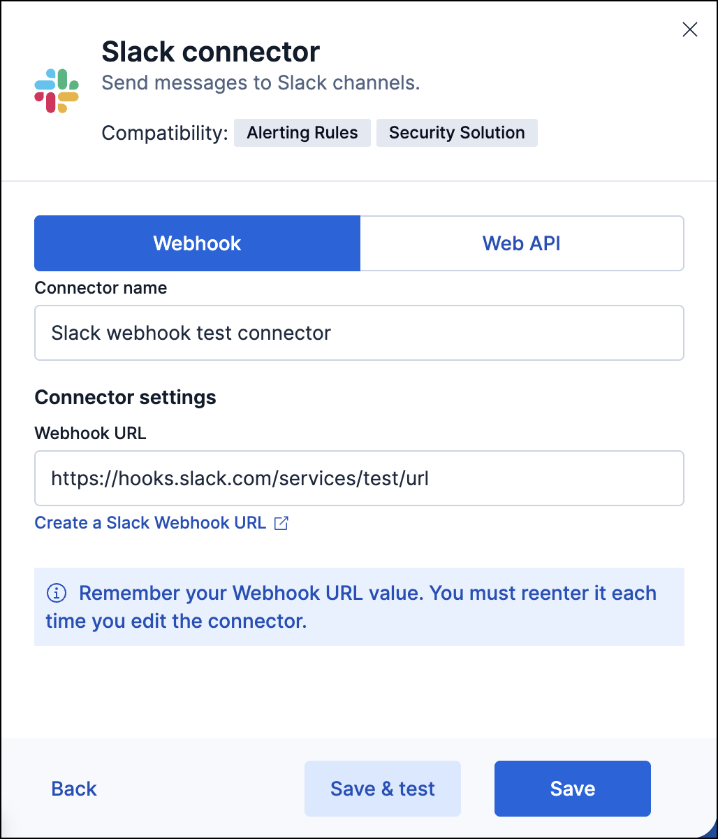 Slack connector